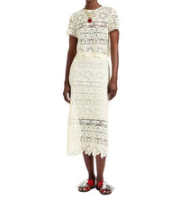 La Doublej - Lacey Macrame Pencil Skirt