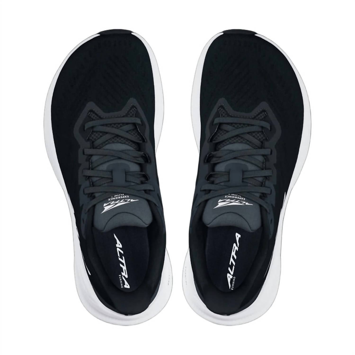 ALTRA Men's Experience Flow 2 Shoe in black white 1 - men's shoe - detail view