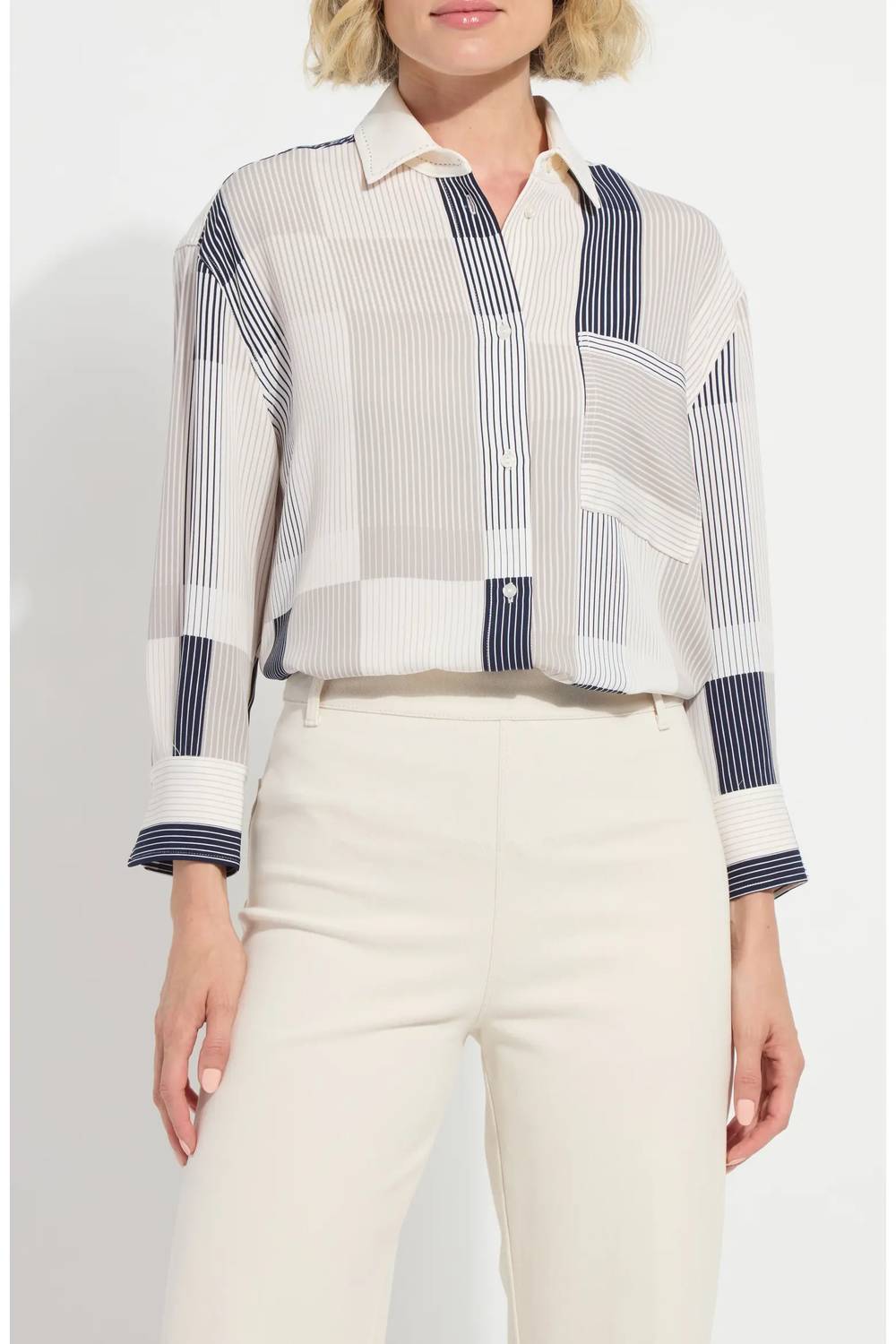Lysse - Jessica 3/4 Sleeve Cropped Shirt