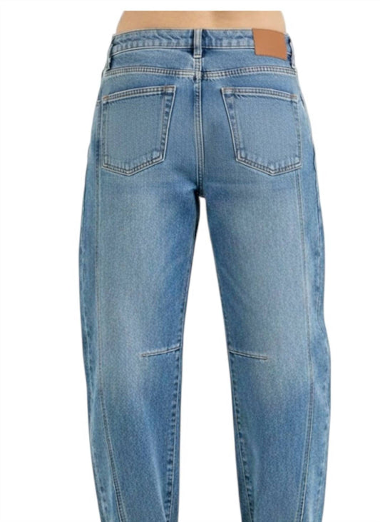 Risen - Detour High Rise Cuffed Barrel Jeans