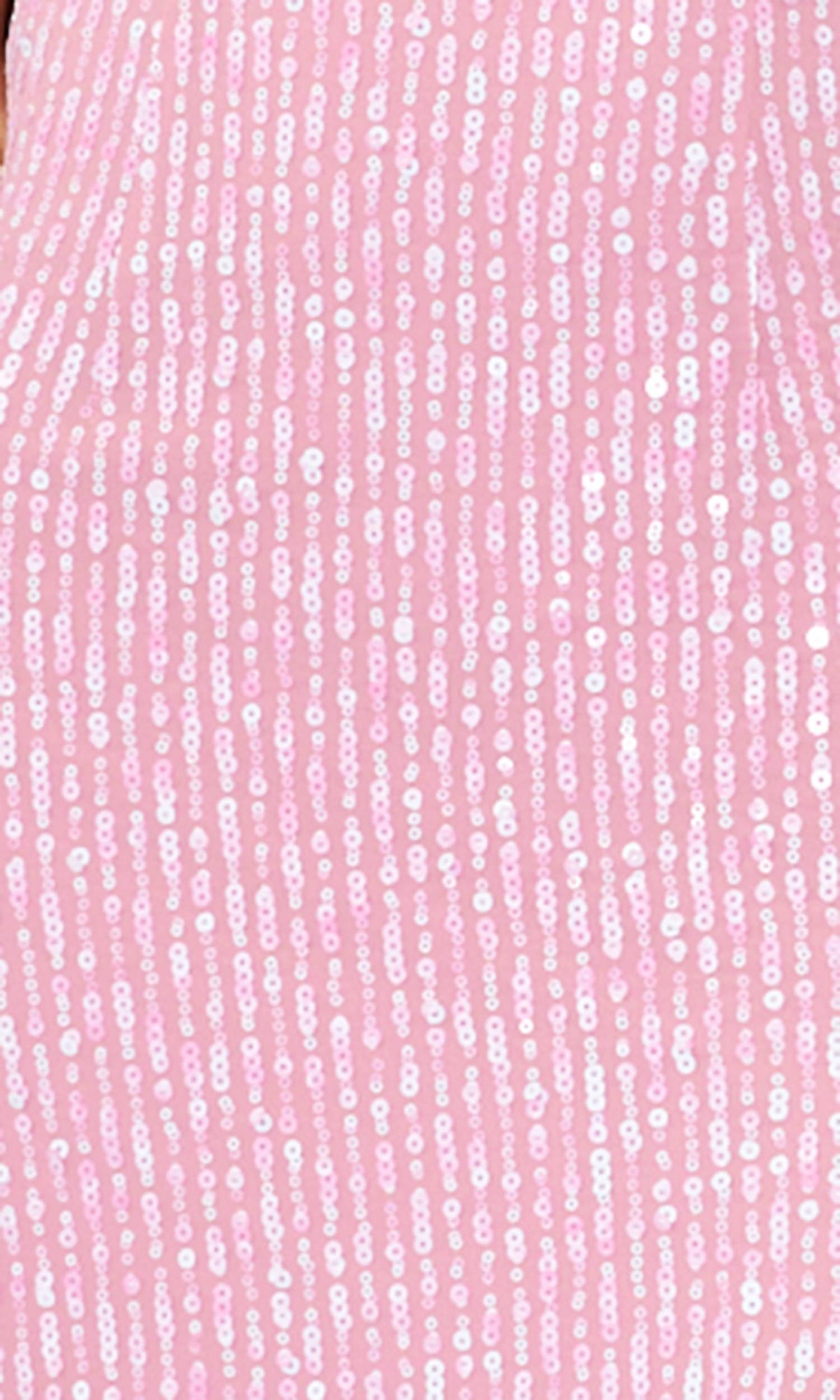 SAYLOR Audie Halter Midi Dress in pink - women's dress - alternate view
