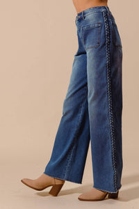 So Me - Women's Mid Rise Straight Leg Denim