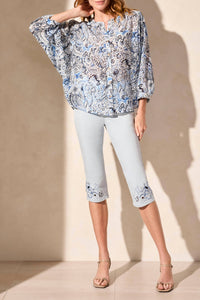 Tribal - Flowy Dolman Sleeve Blouse