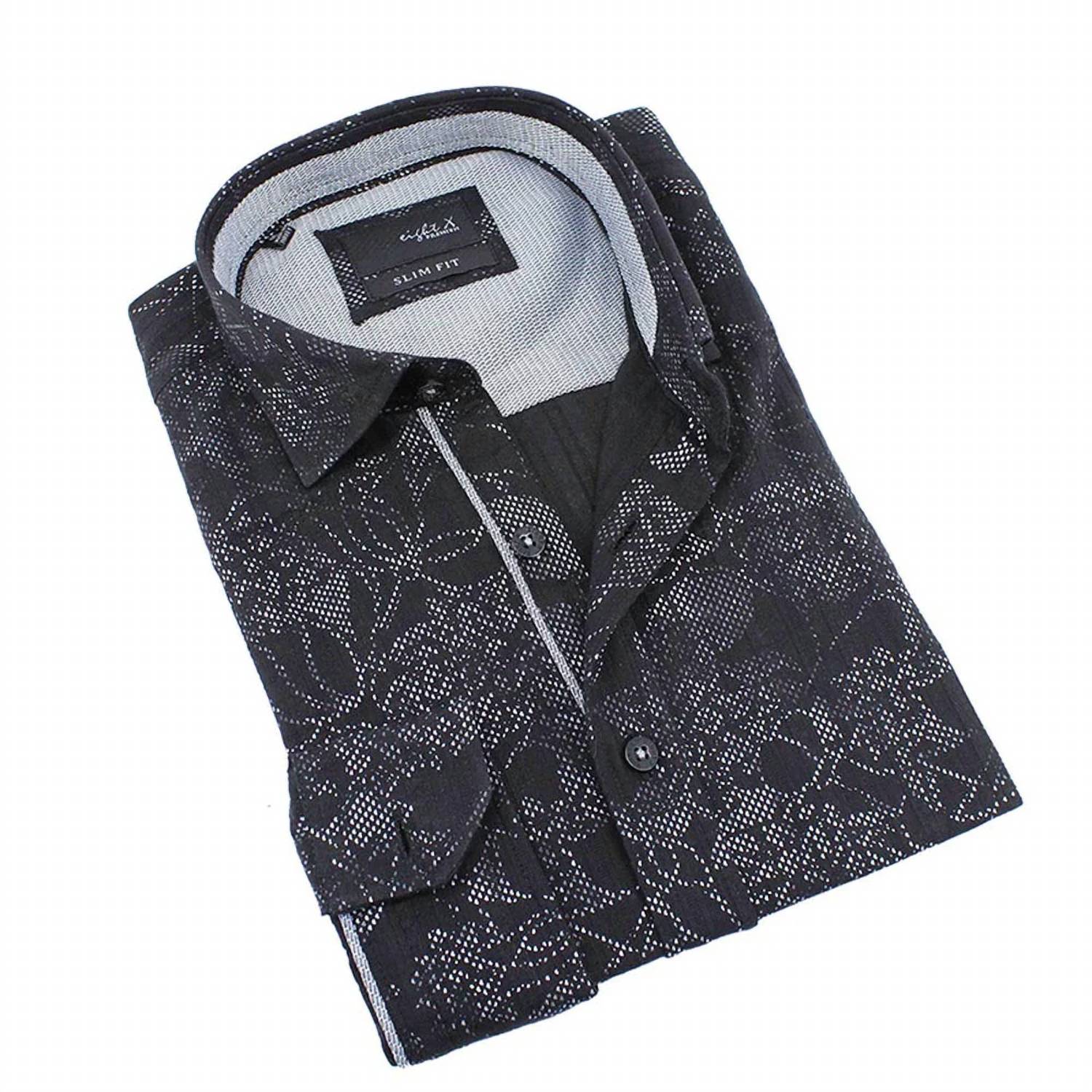 Eight X - Modern Digital Print Floral Button Down Shirt