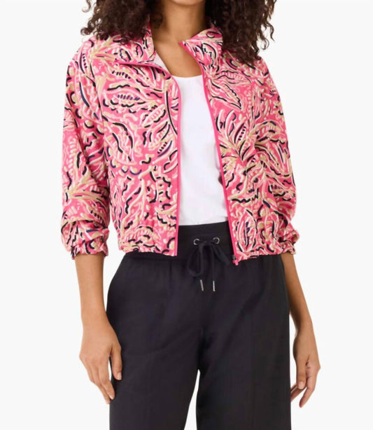 Nic + Zoe - ACTIVE TECH STRETCH SHADOW FLORAL JACKET