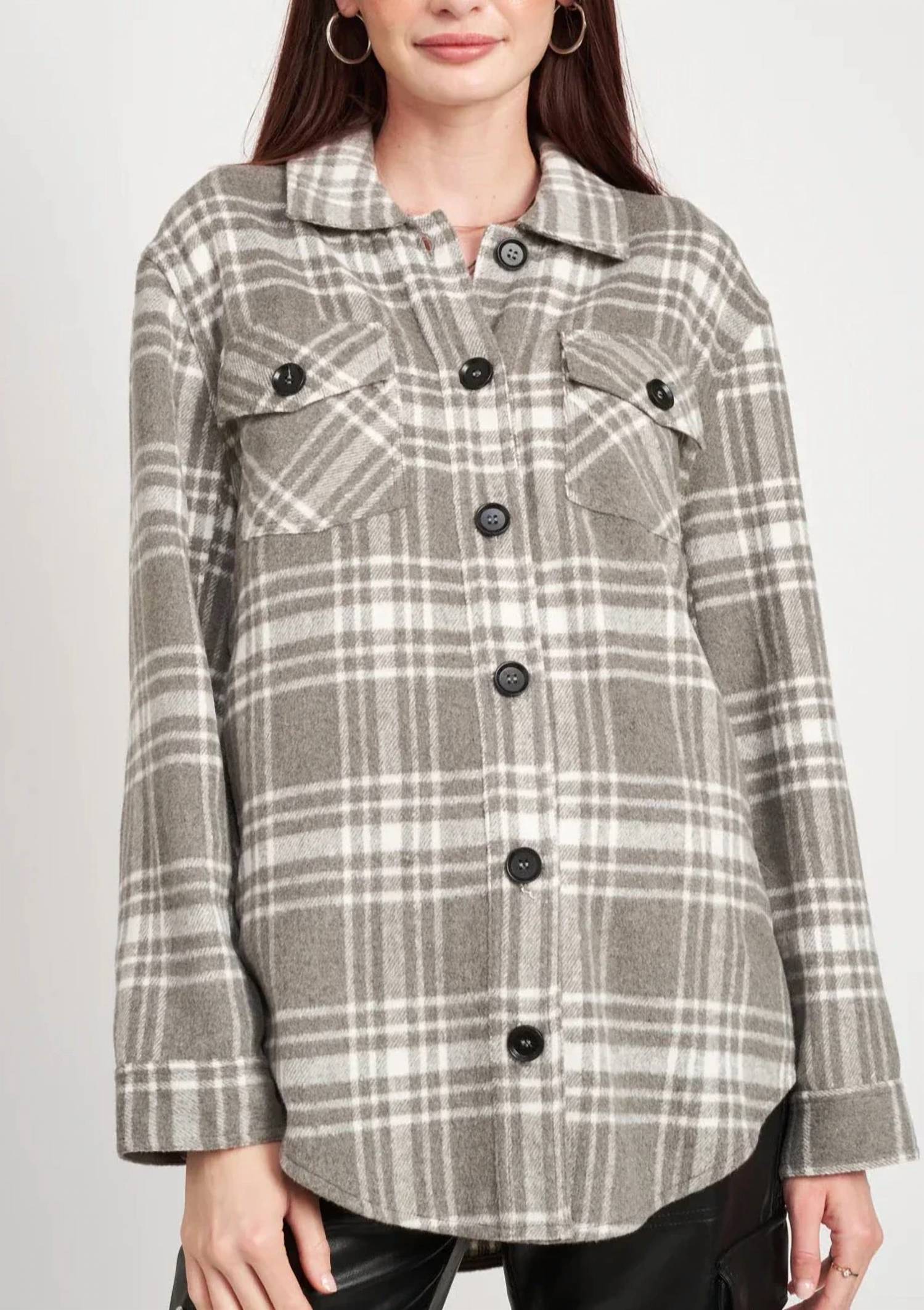 Emory Park - Wool Blend Plaid Shacket