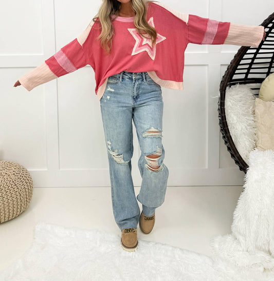 Judy Blue - Distressed Straight Leg Jeans