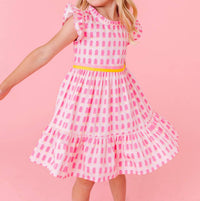 Tuktuk Designs - Girl's Popsicles Print Ruffle Dress