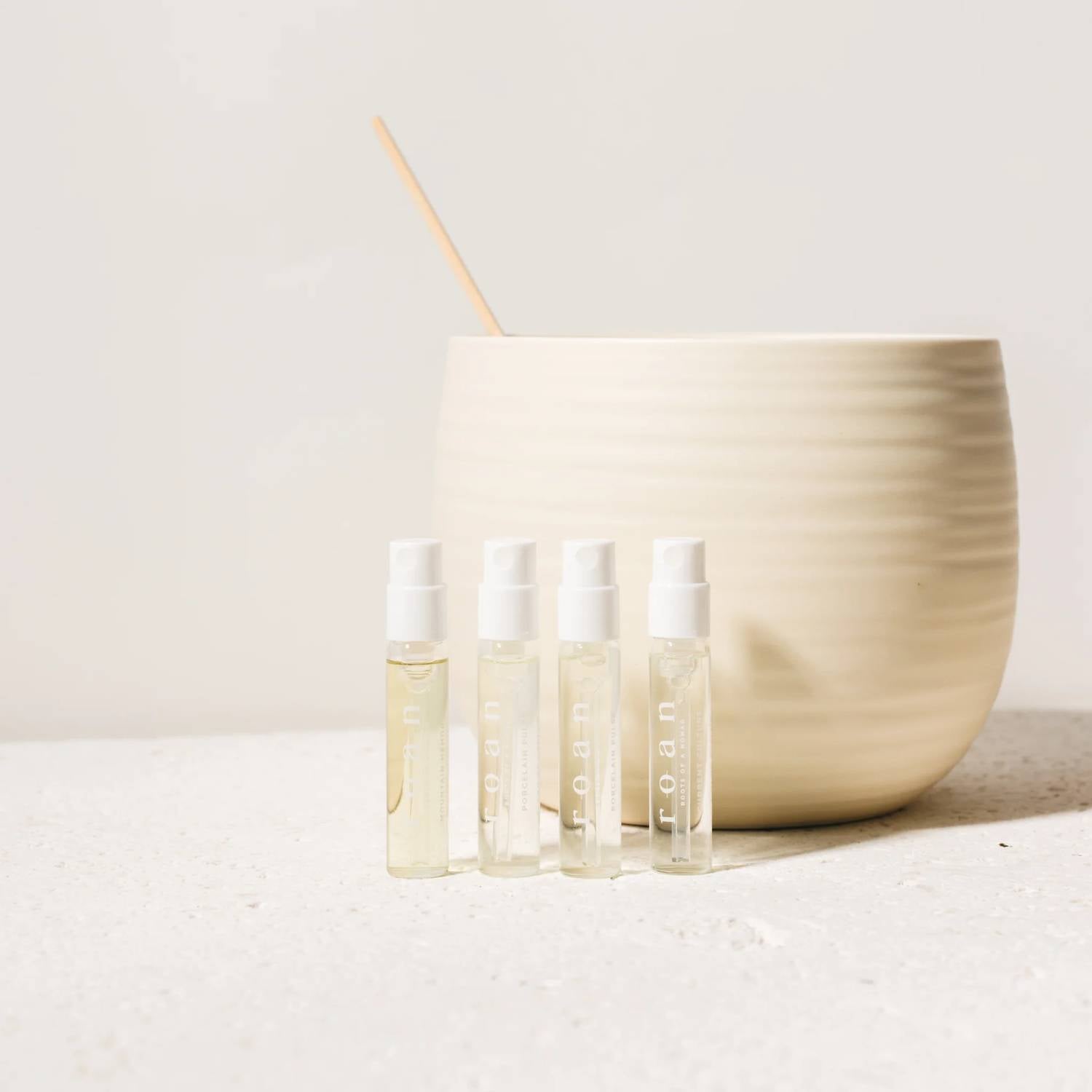 Roan - Unisex Discovery Set Clean Tea-based Fragrance - 4x2ml Vials