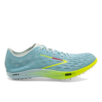 BROOKS Unisex Wire 8 Long Distance Spike Shoes in blue glow nightlife red - women's shoe