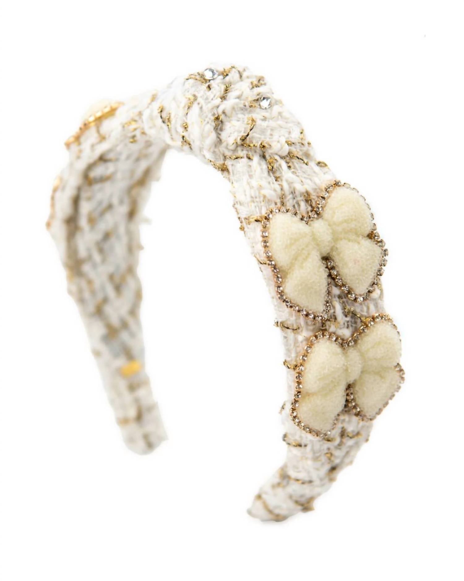 Bari Lynn - Girl's Knot Tweed Bow Headband