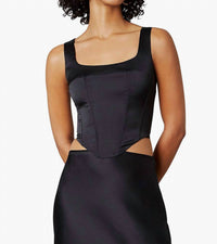 NIA Lera Corset Top in black - women's shirt - view 4