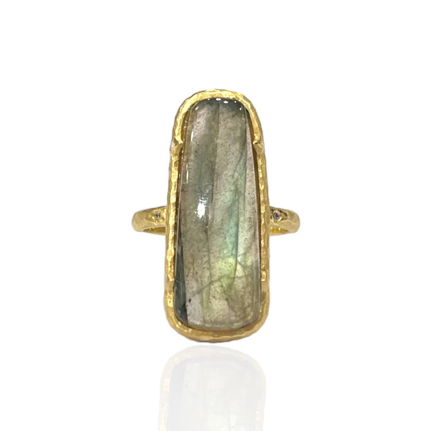 Tat2 Designs - Women's Labradorite Bora Ring