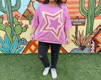 Easel Star Power Top in multicolor - women's t-shirt