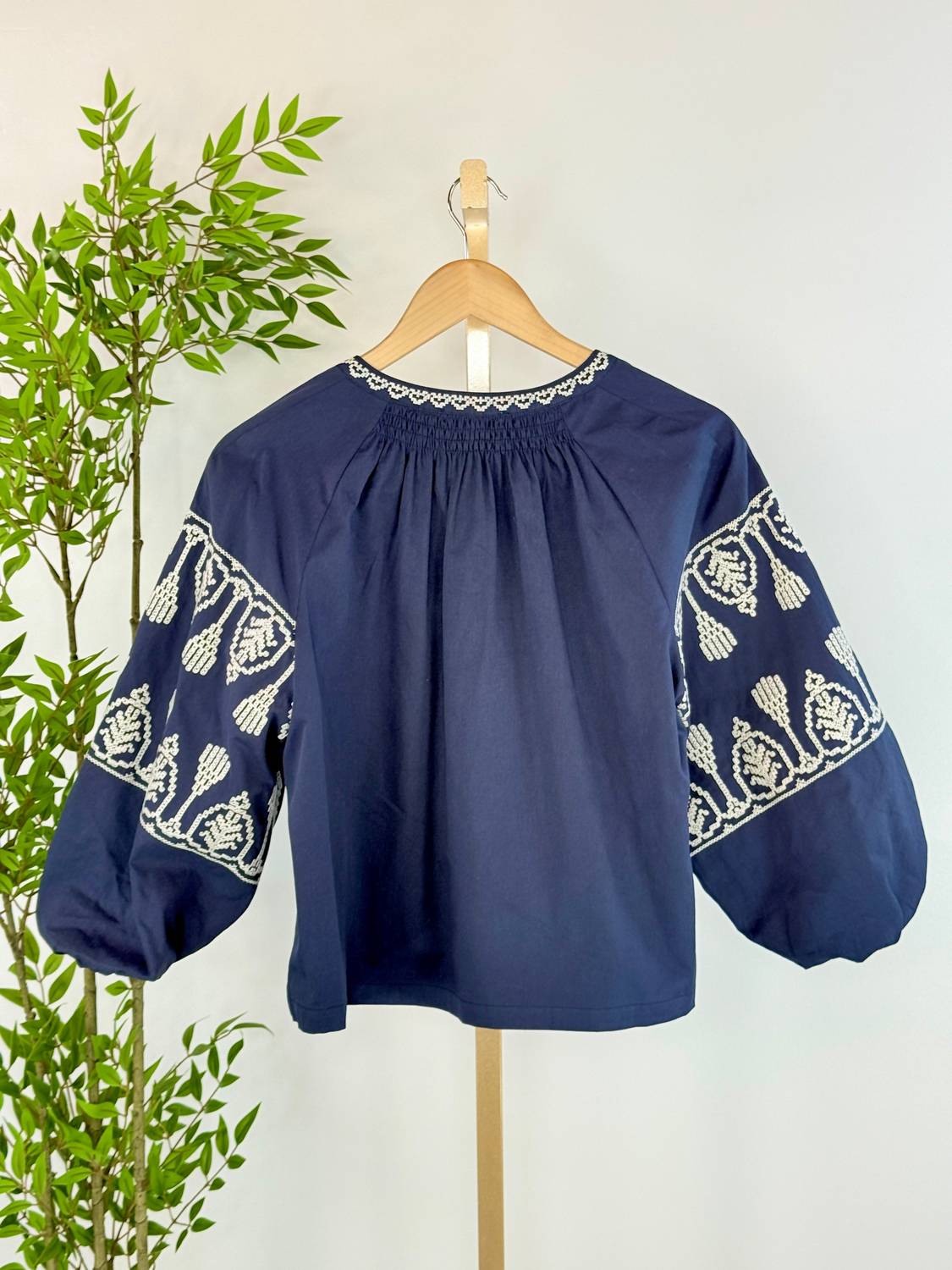 Pinch - Midnight Heirloom Embroidered Blouse