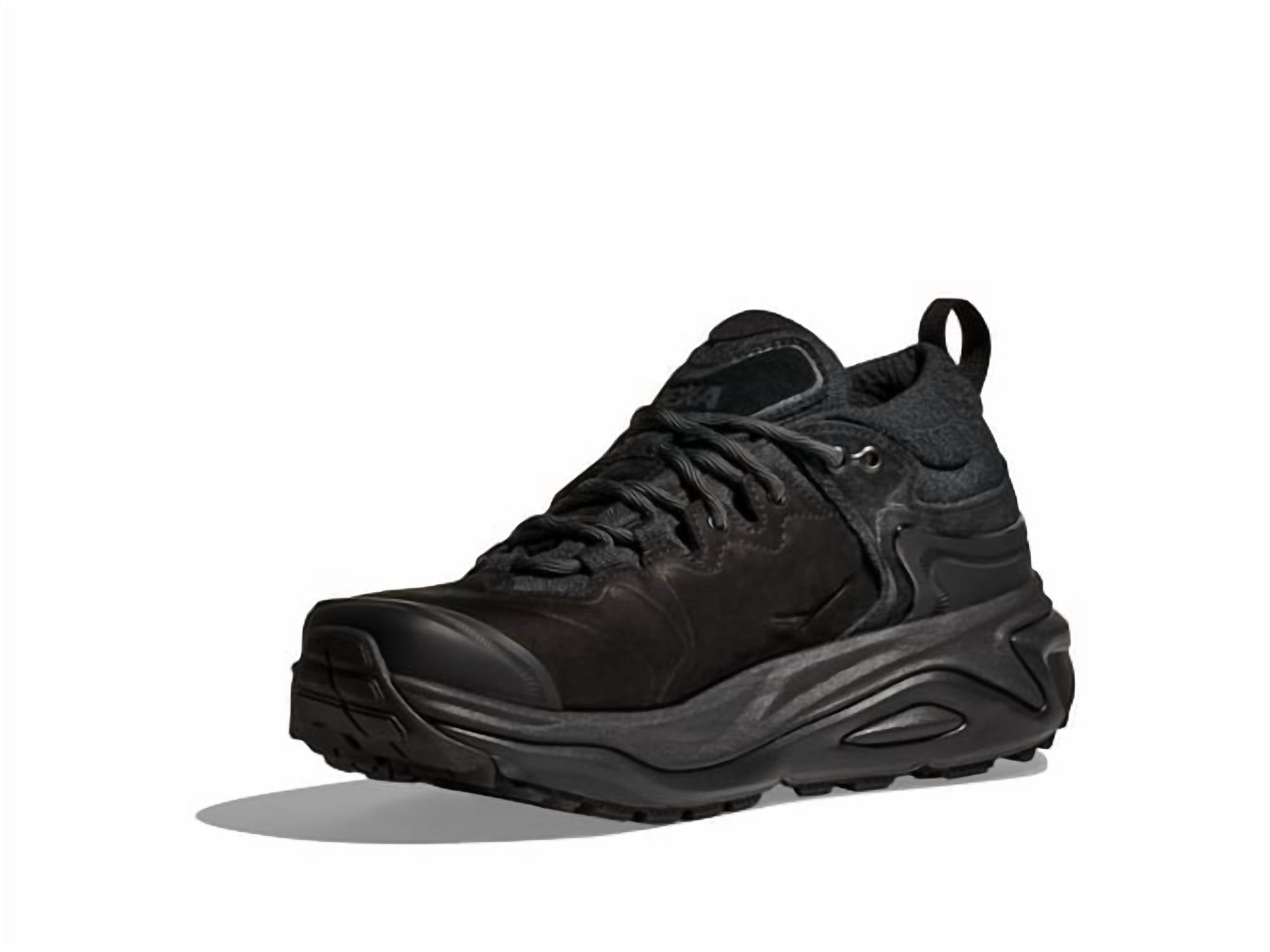 Hoka Men's Kaha 3 Low Gtx Shoes in black black - men's sneaker - detail view
