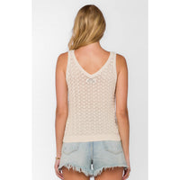 Velvet Heart Nadia Tank Top in cloud - women's tank top - detail view