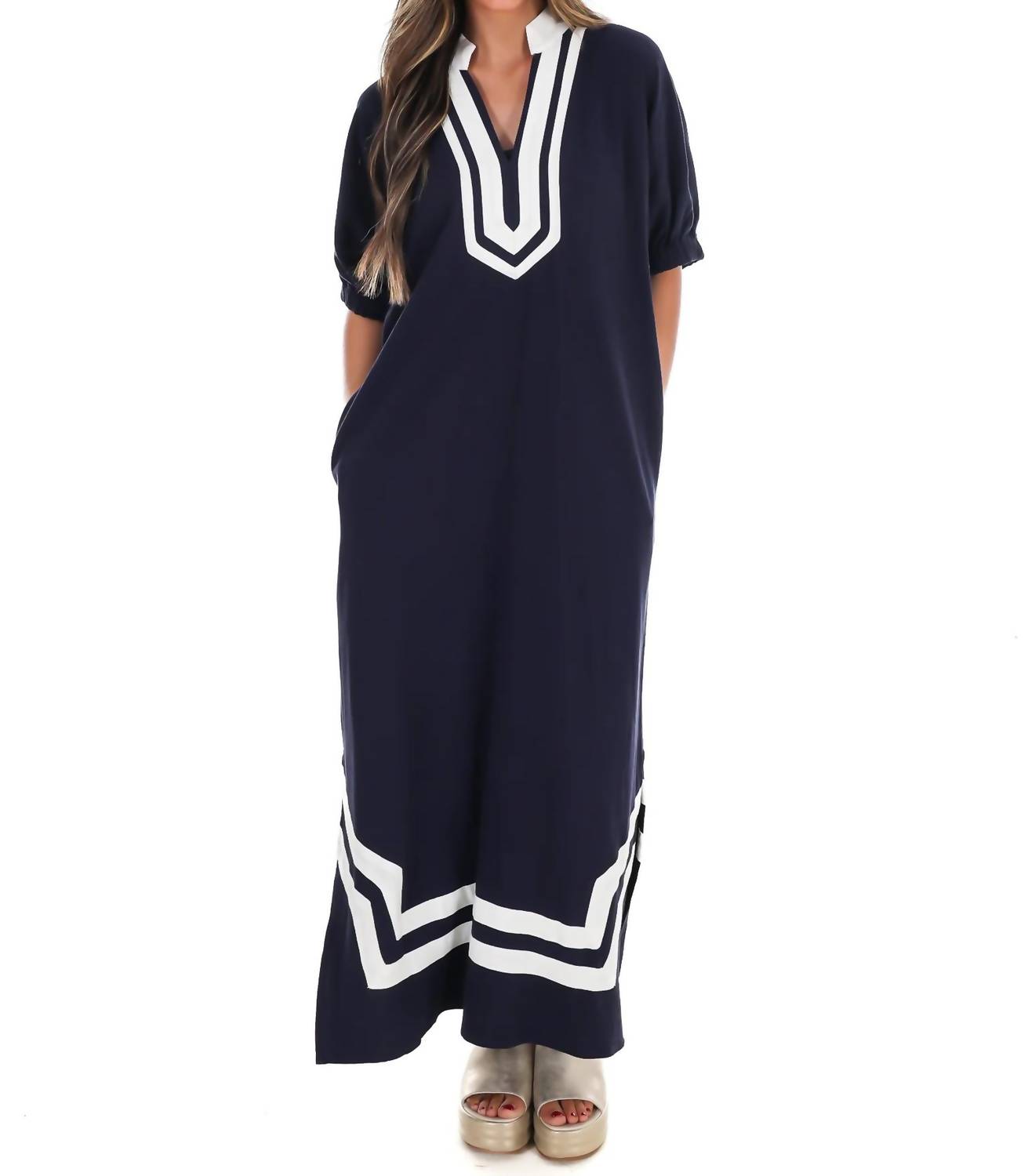 Entro - Women's In The Best Way Contrast Midi Dress