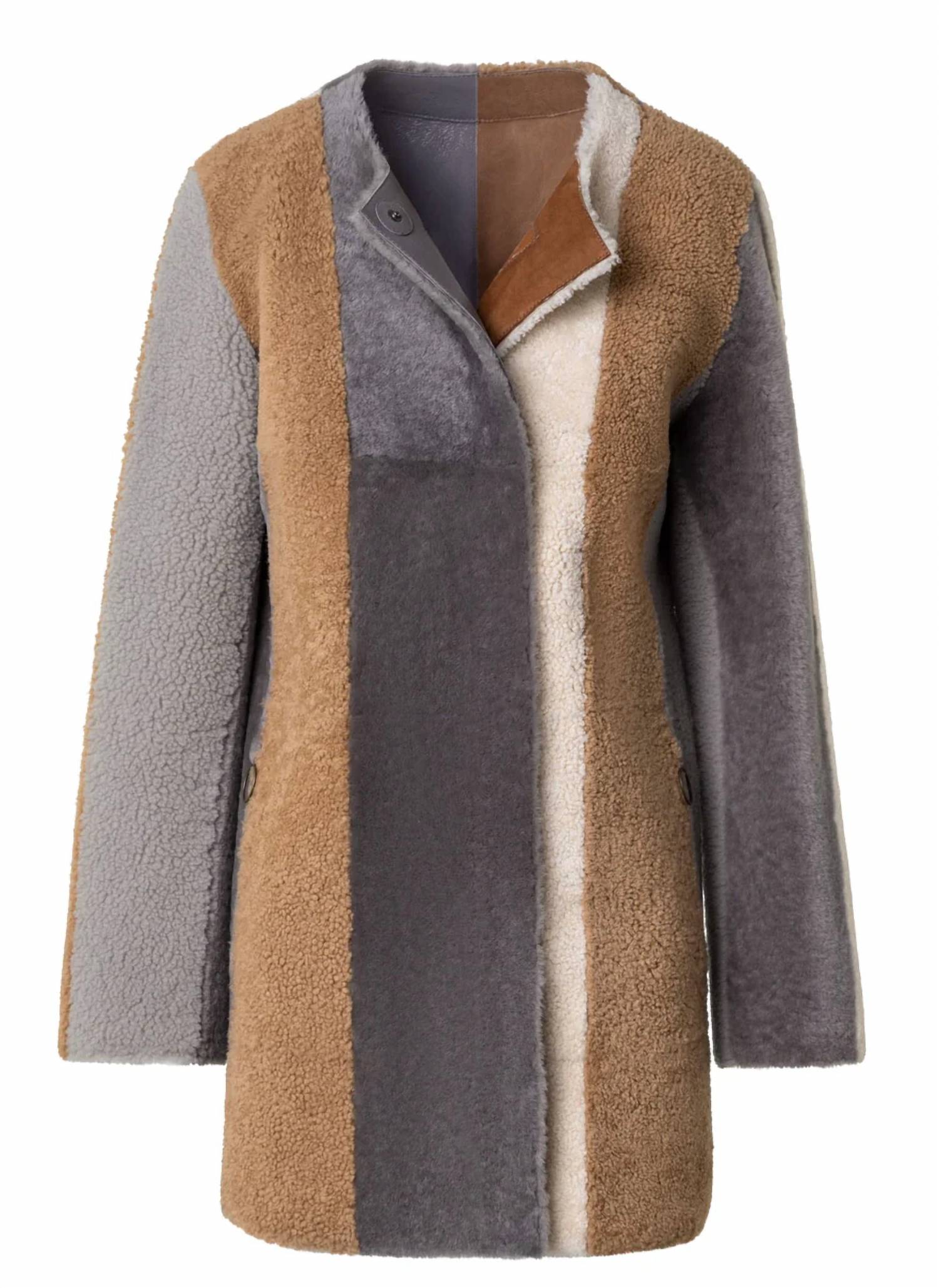 Akris Punto - Colorblock Fur Coat