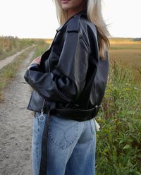 We Wore What - Cropped Moto Jacket