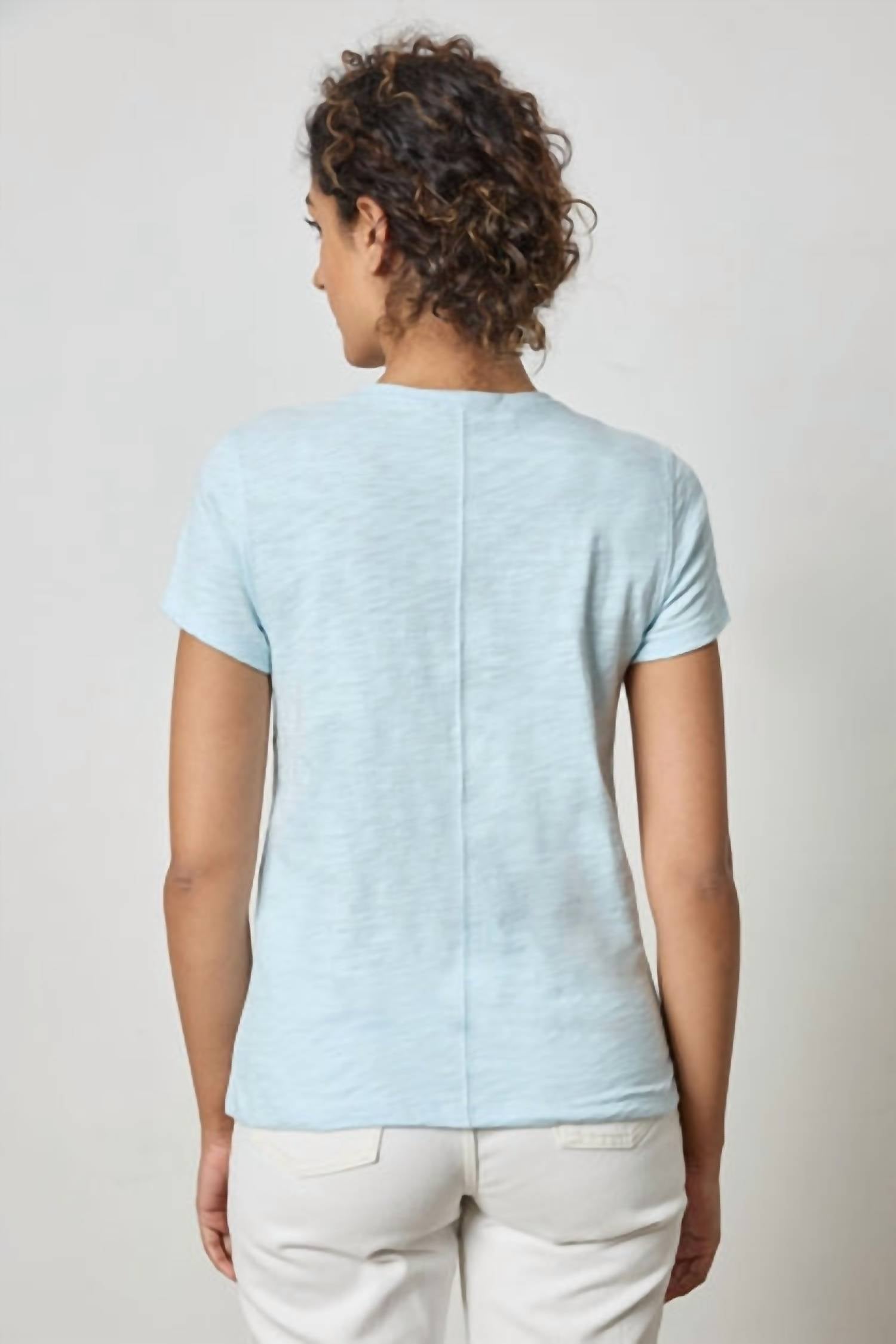 Lilla P - Short Sleeve Back Seam Crewneck Tee