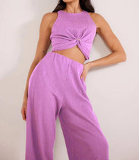 Minkpink - Unity Ring Textured Tank and Pant Set