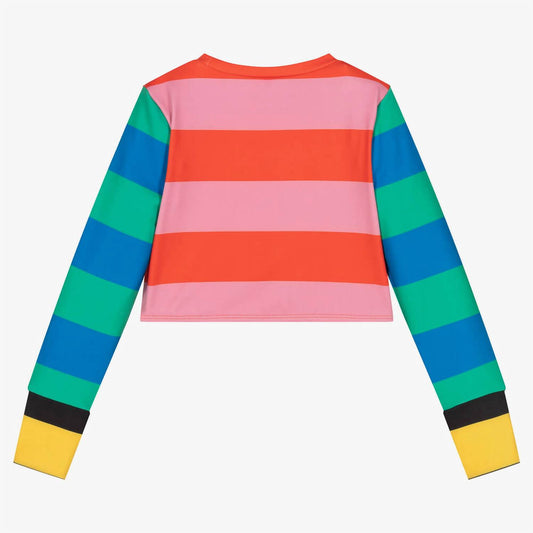 Stella Mccartney - Girl's Stripes Active Crop Top