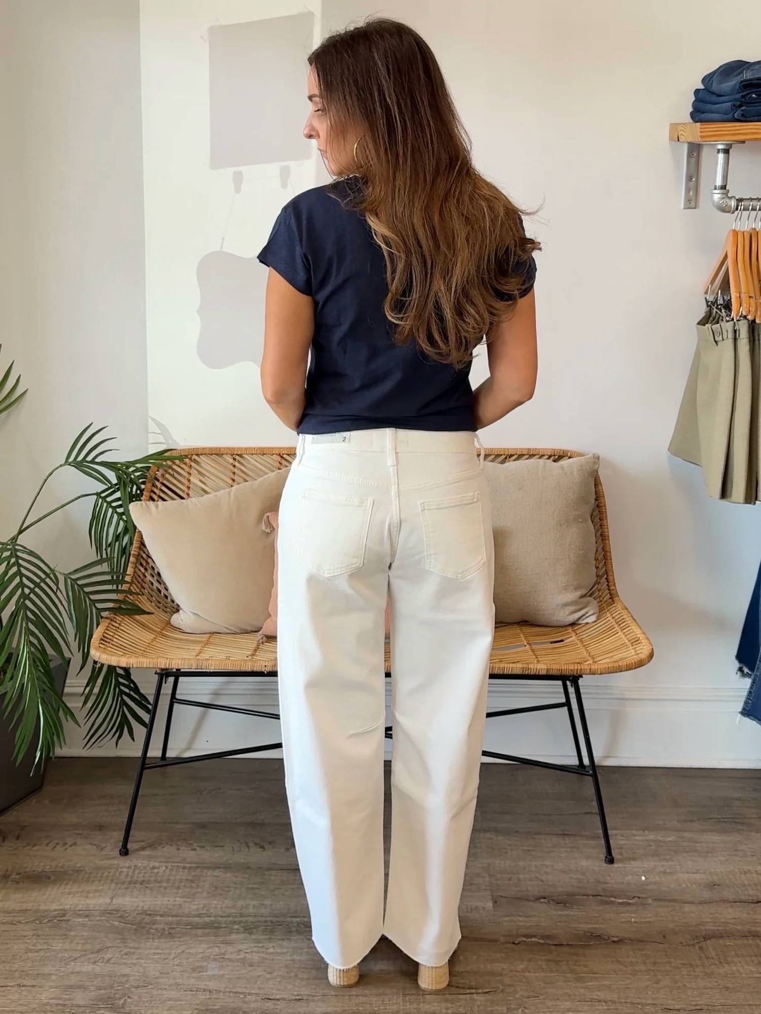 Just Black Denim - Mid Rise Barrel Jeans