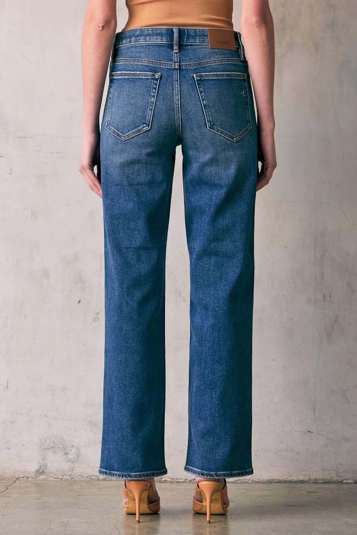 Hidden - Zaza High Rise Straight Jeans