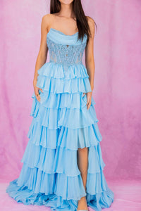 Sherri Hill - Strapless A-line Gown