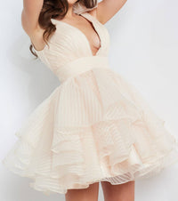 Jovani - Fit And Flare Short Dress
