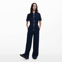 Desigual - Washed-effect Denim Jumpsuit