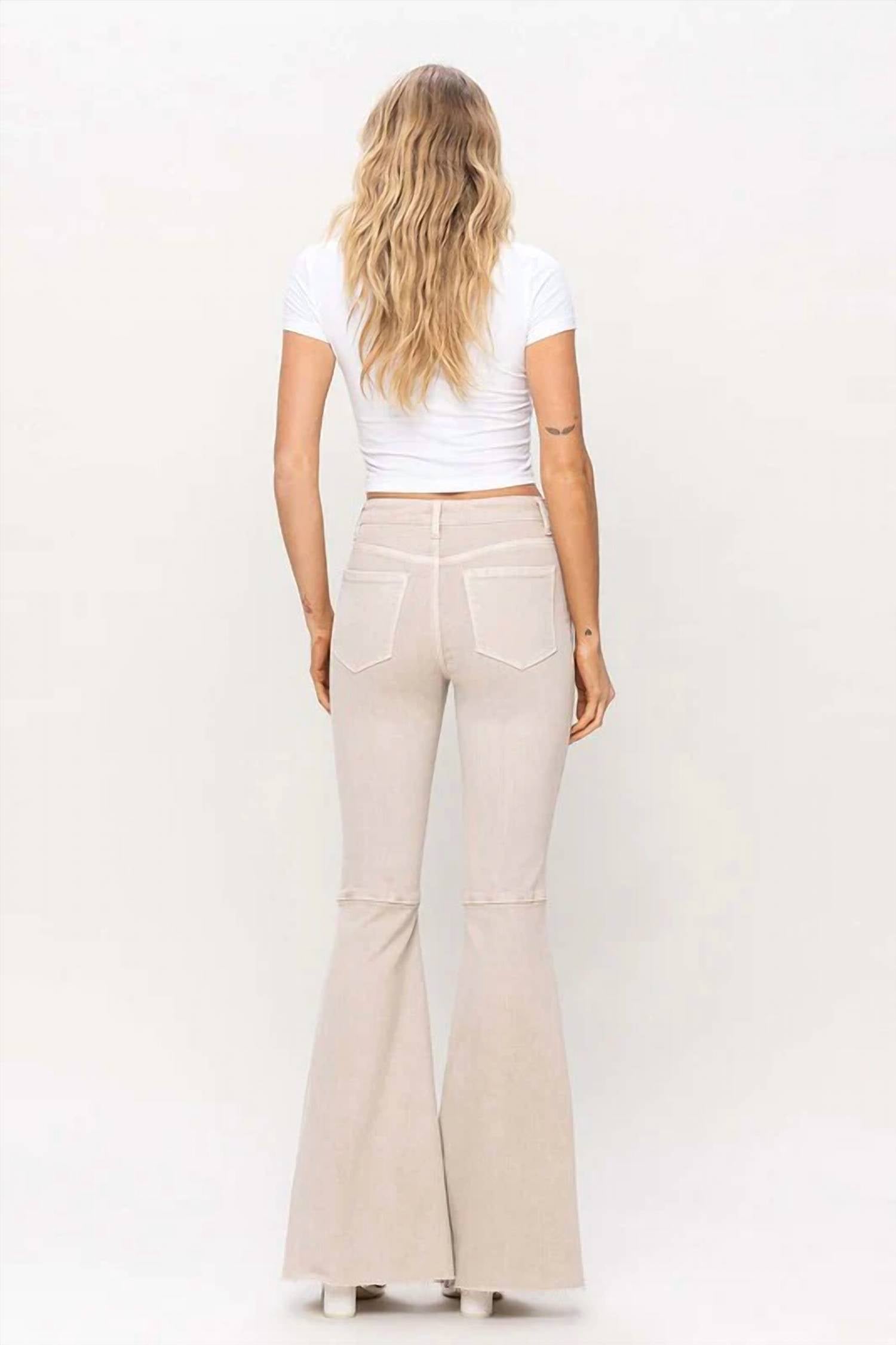 Vervet By Flying Monkey - Bella High Rise Super Flare Comfort Stretch Denim Pants