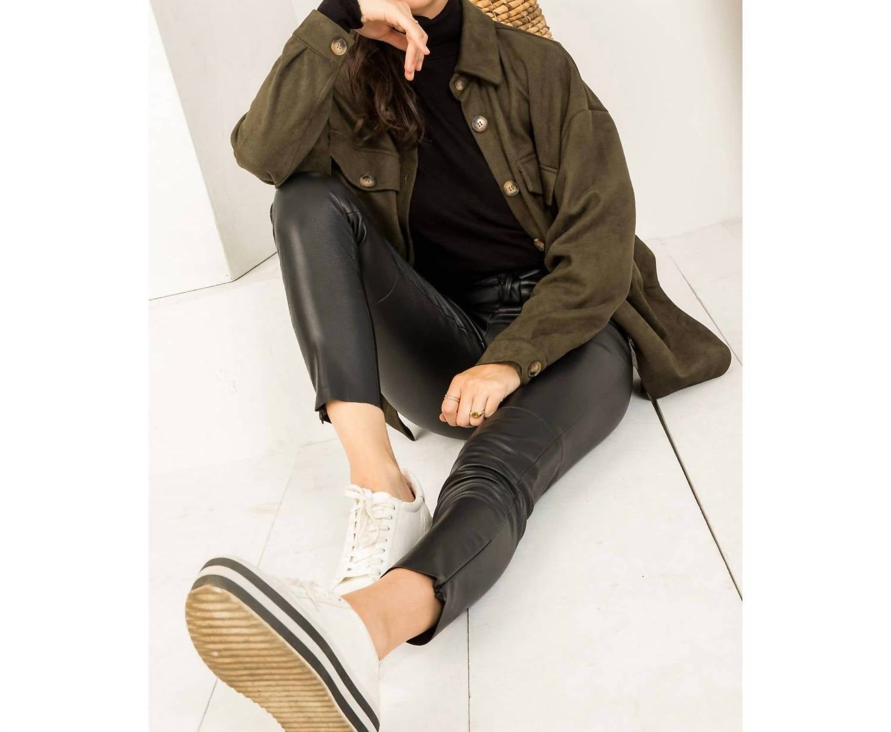 Thml - Suede Button Up Jacket