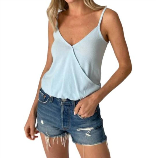 Six/Fifty - Leighton Criss Cross Crepe Hacci Tank Top