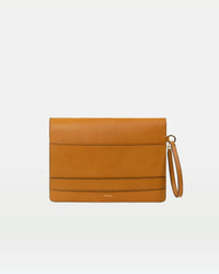 MODHER Women's Envelope Clutch Bag in camel - women's bag - alternate view