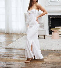 Blanco By Nature - Zuri Strapless Twist Front Long Dress