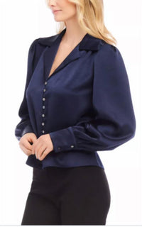 Karen Kane - Shirred Satin Blouse