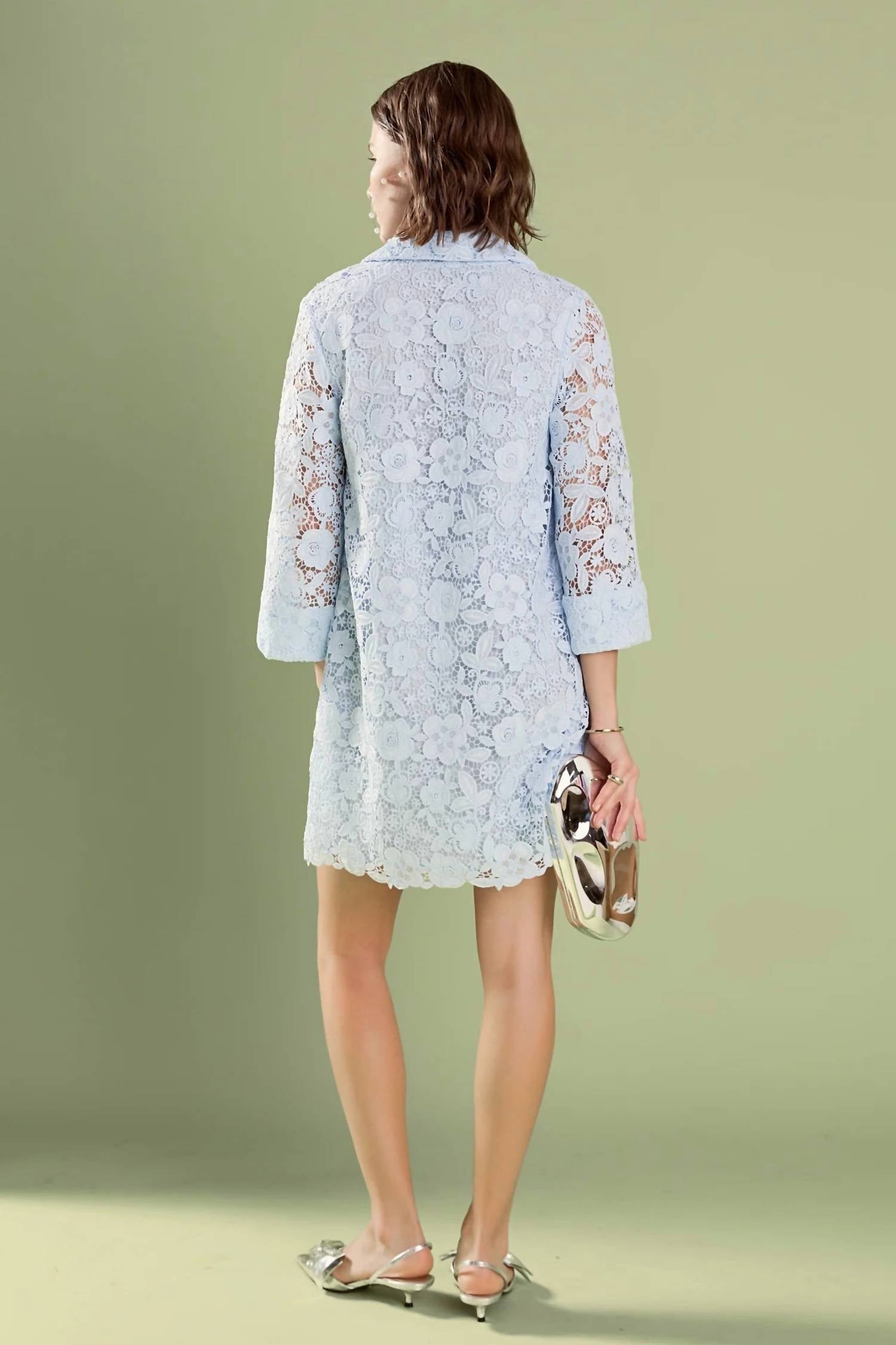 English Factory - Guipure Lace Mini Dress