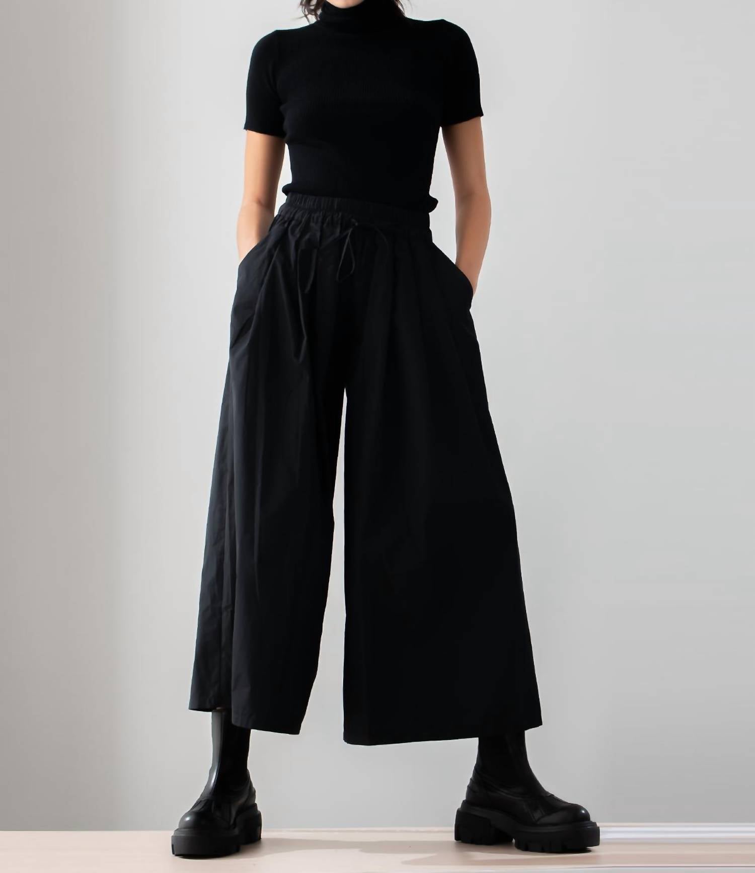 Psophia - Taffeta Palazzo Pants