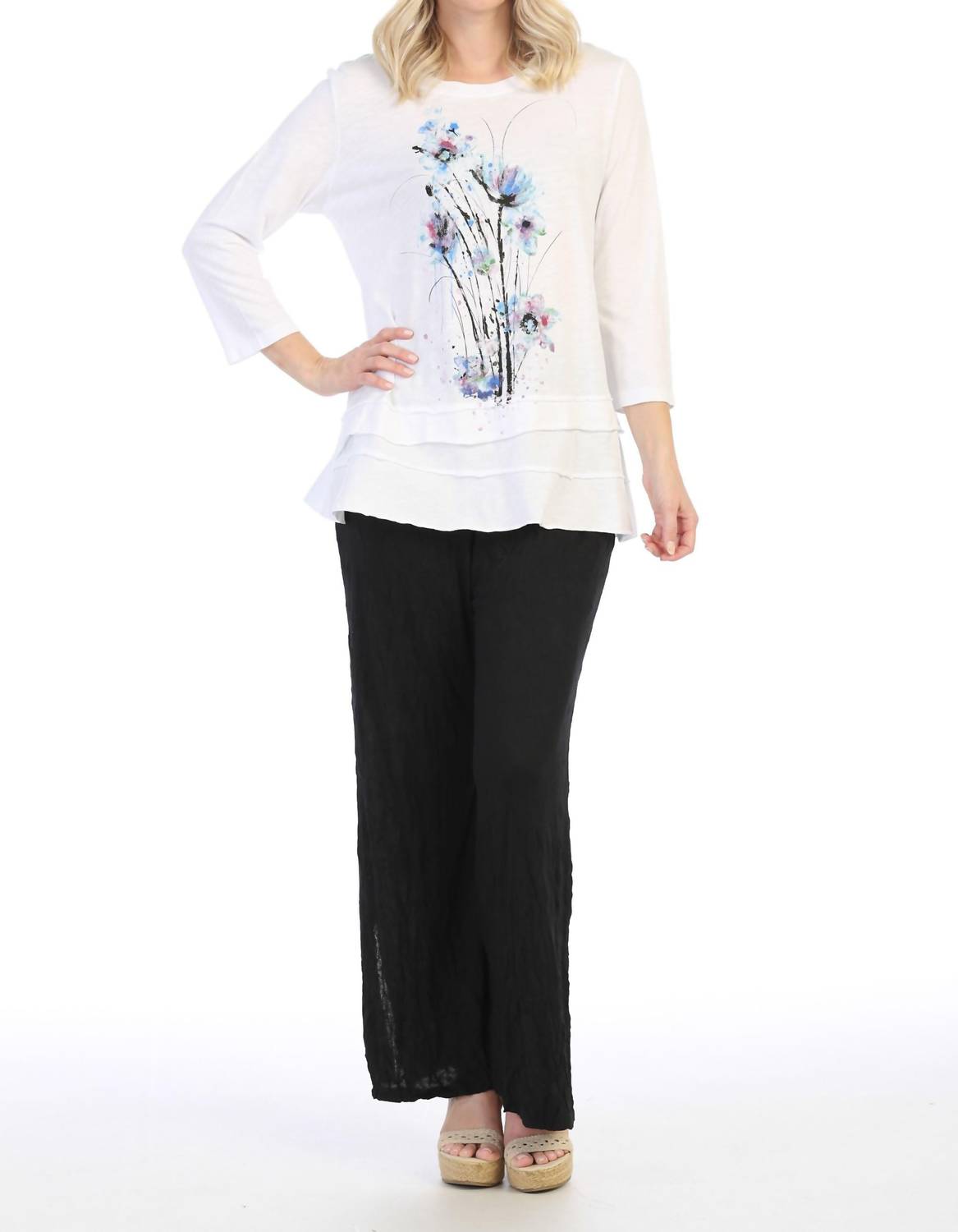 Jess & Jane - Felicity Mineral Washed Cotton Layered Top
