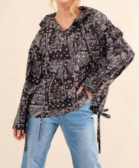 And The Why - Lace Up Pullover Windbreaker Jacket