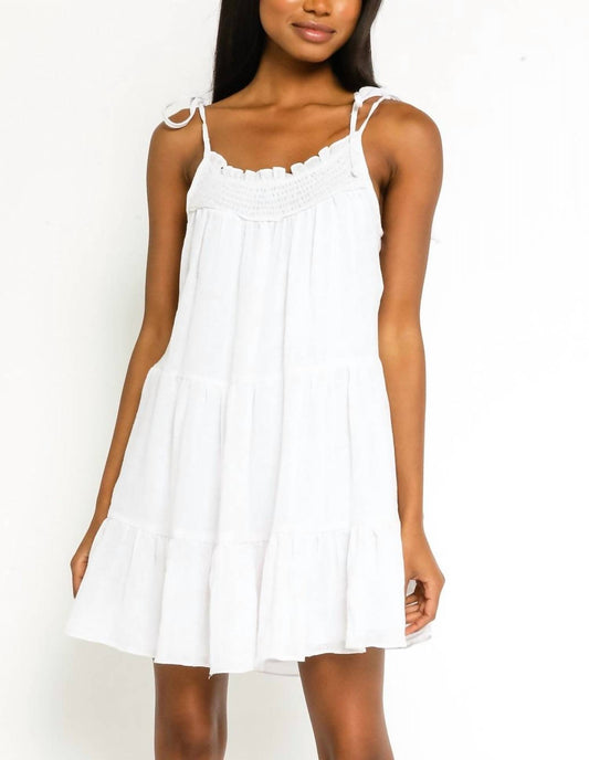 STRAP TIE TANK MINI DRESS