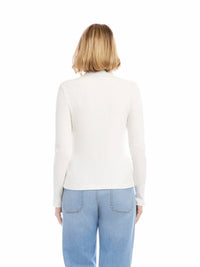 Karen Kane - Ribbed Button Front Top