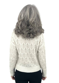 Kinross - Lofty Lurex Cable Sweater
