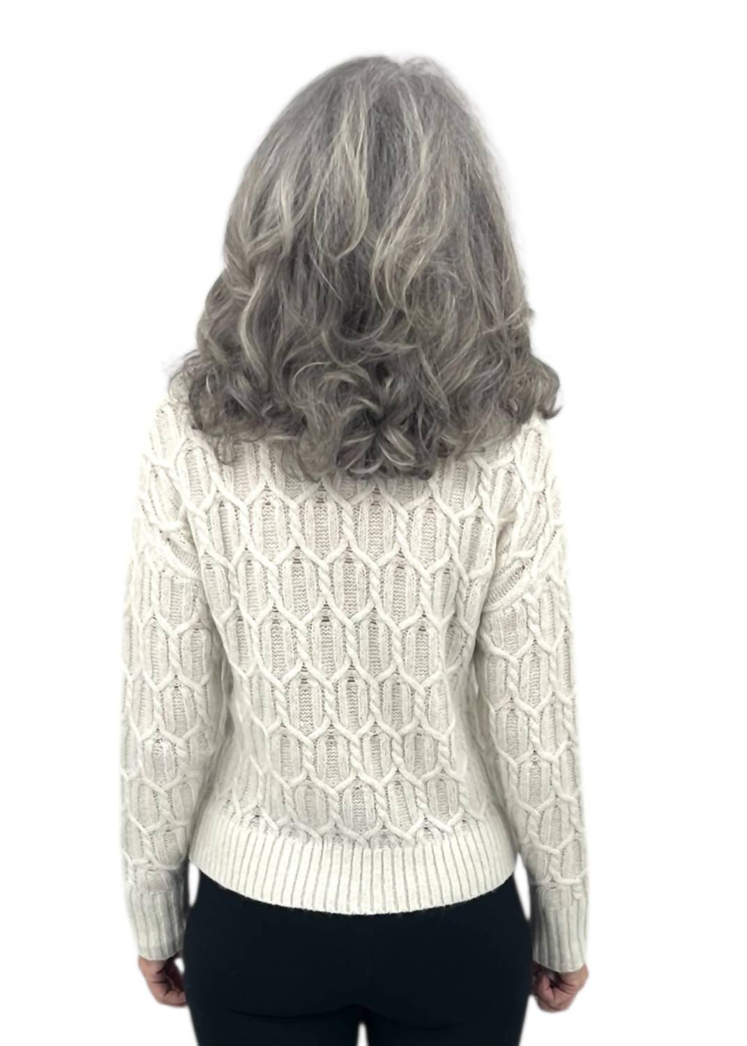 Kinross - Lofty Lurex Cable Sweater