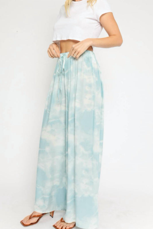 WIDE LEG DRAWSTRING PANT