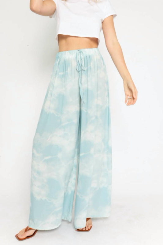 WIDE LEG DRAWSTRING PANT