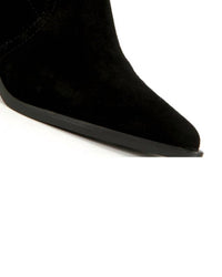 Jeffrey Campbell - Women's Jolena Suede Leather Western Ankle Bootie