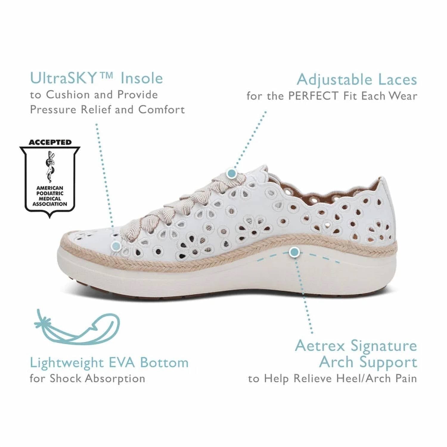 Aetrex - Women's Charlotte Sneaker